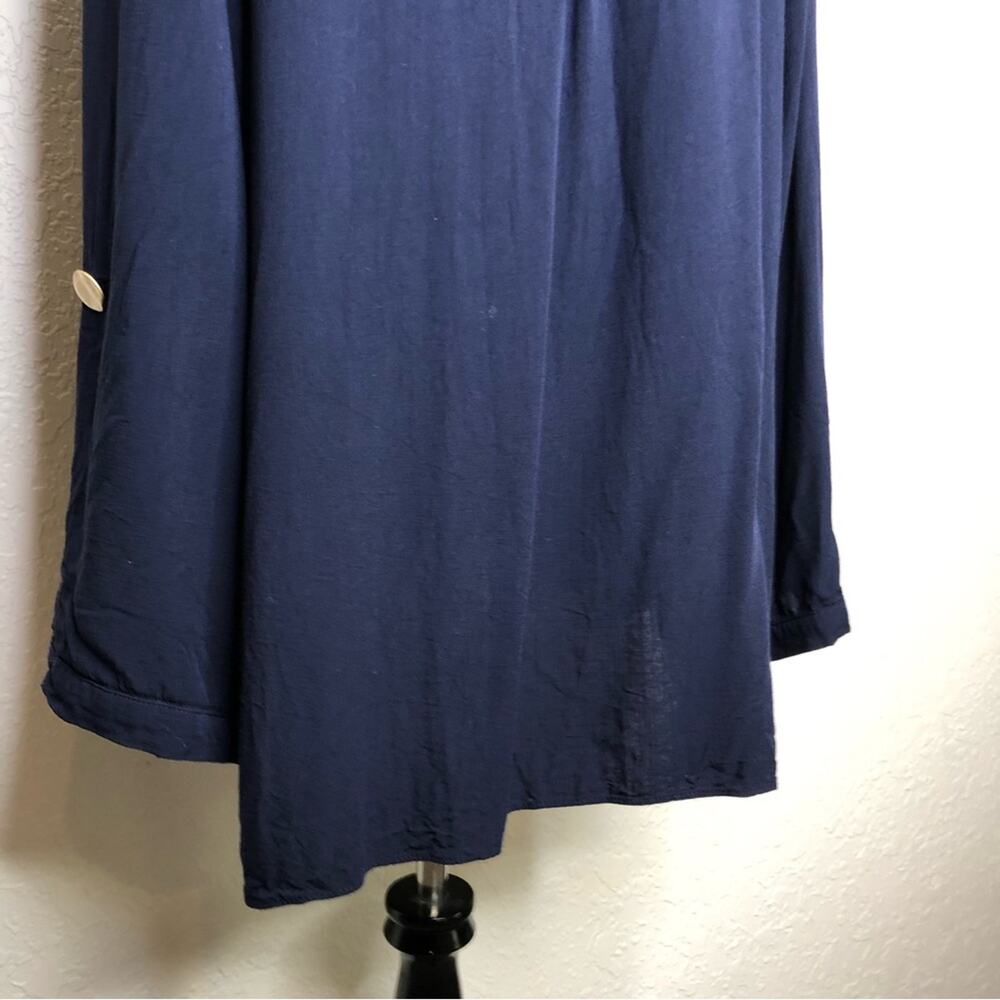 City Chic navy blue gold button down top size XXL / 24 - Picture 12 of 16